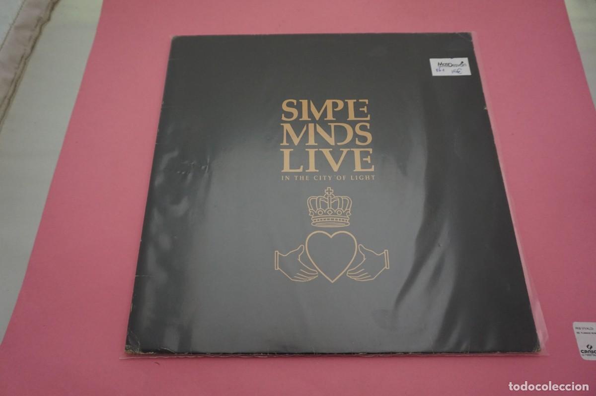 Discos de vinilo: DOBLE LP - Simple Minds - Live In The City Of Light - DISCOS EN BUEN ESTADO