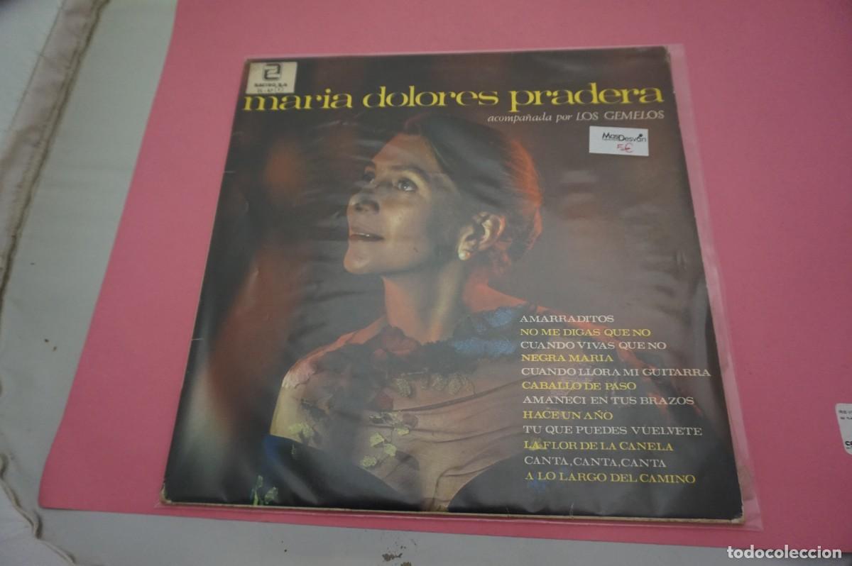 Discos de vinilo: LP -MARIA DOLORES PRADERA - ACOMPA&Ntilde;ADA POR LOS GEMELOS