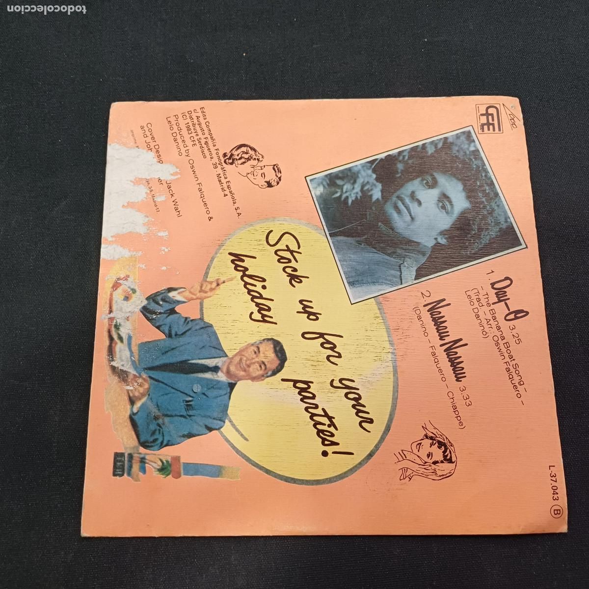 Discos de vinilo: BLACKMAIL/DAY-O/SINGLE. - Foto 3