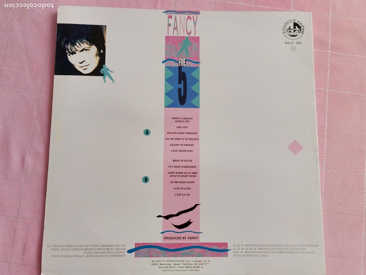 Discos de vinilo: Fancy &ndash; Five, 1991 ed espa&ntilde;ola ITALO - Foto 3