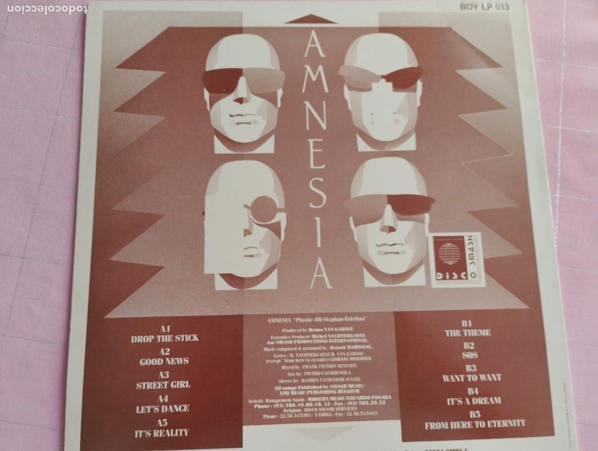 Discos de vinilo: Amnesia &ndash; From Here To Eternity, boy records - Foto 2