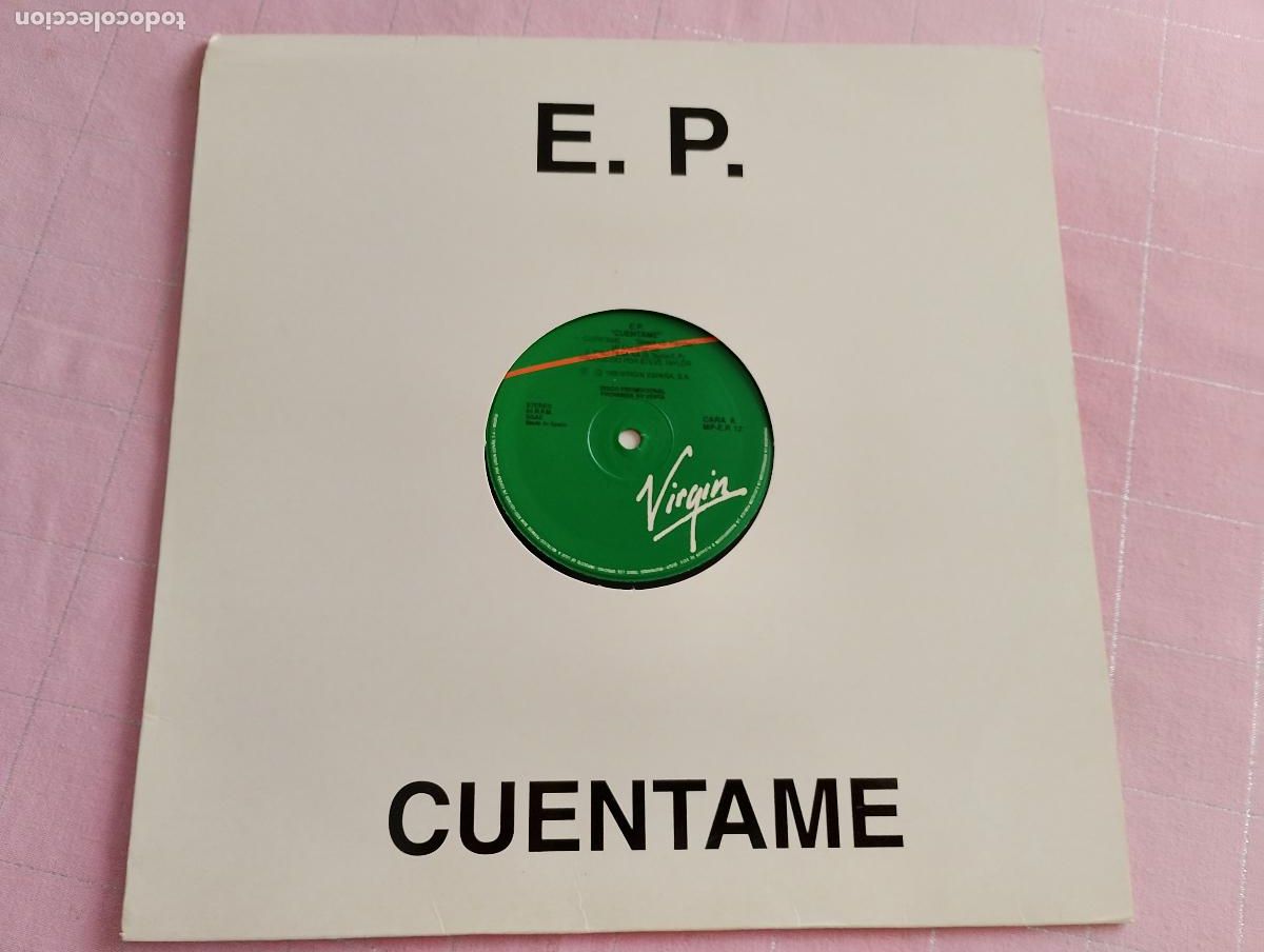 Discos de vinilo: cuentame , ep, promocional 4 temas promocional 1991