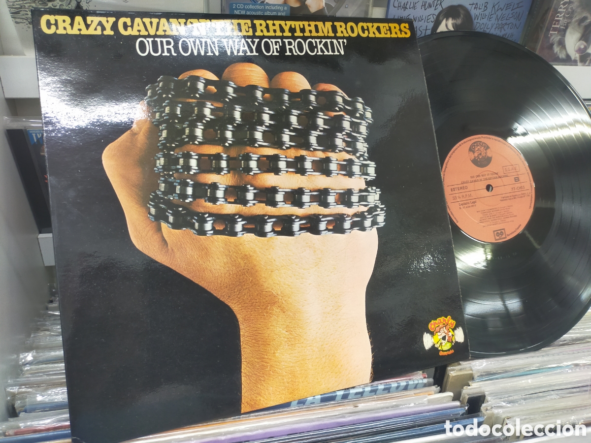 Discos de vinilo: Crazy cavan LP our own way of rockin' Espa&ntilde;a 1977