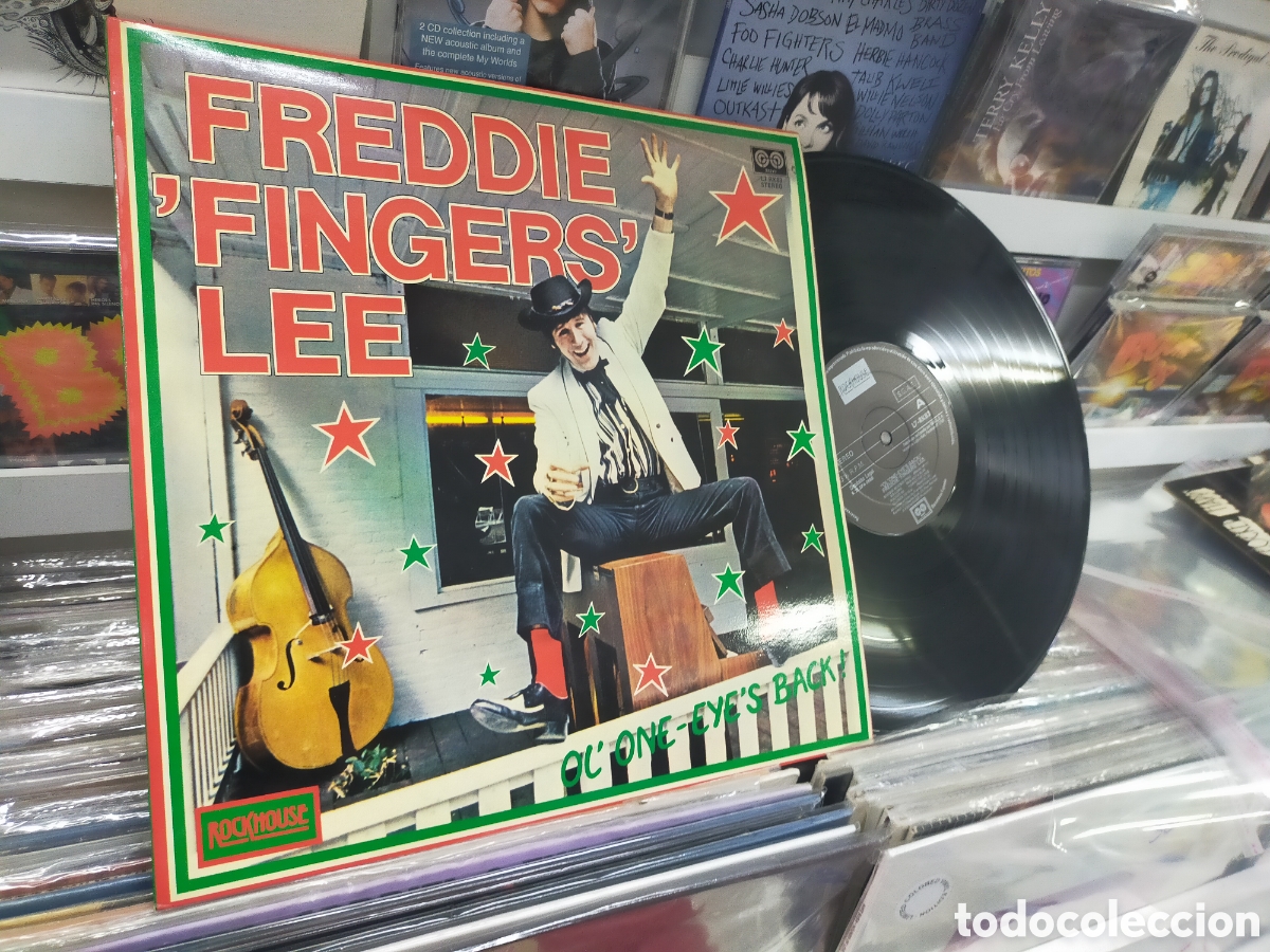Discos de vinilo: Freddie fingers lee LP ol' one eye's back! Espa&ntilde;a 1980