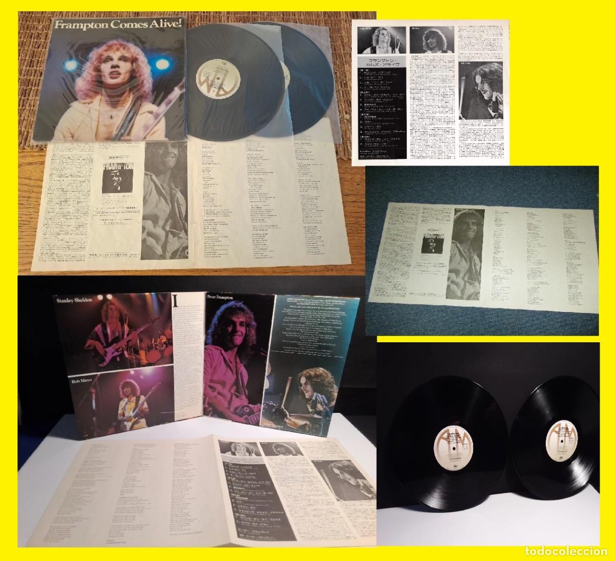 Discos de vinilo: PETER FRAMPTON / COMES ALIVE 1976, 2LPs SHOW ME THE WAY, RARE 1&ordf;PRESS JAPAN + LIBRETO, EXC