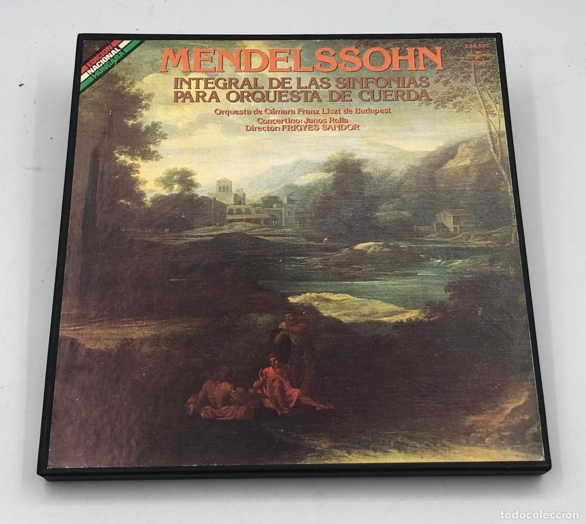 Discos de vinilo: Mendelssohn &ndash; Integral de las Sinfon&iacute;as para Orquesta de Cuerda &ndash; Ed. Hungaroton / Hispavox