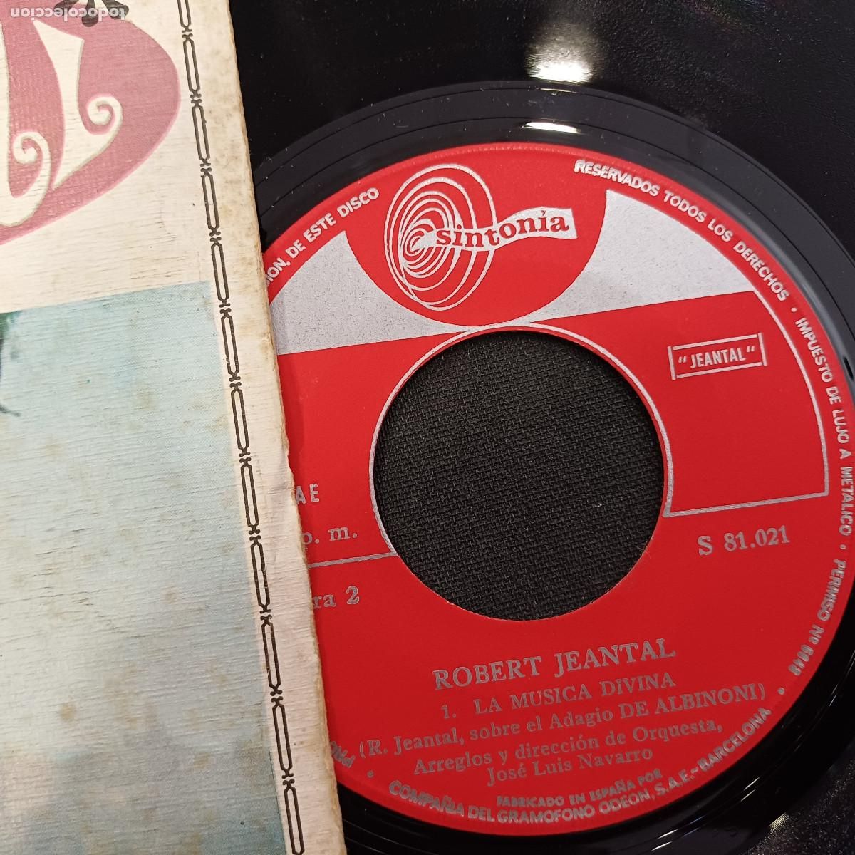Discos de vinilo: ROBERT JEANTAL/SI DIOS QUIERE/SINGLE. - Foto 2
