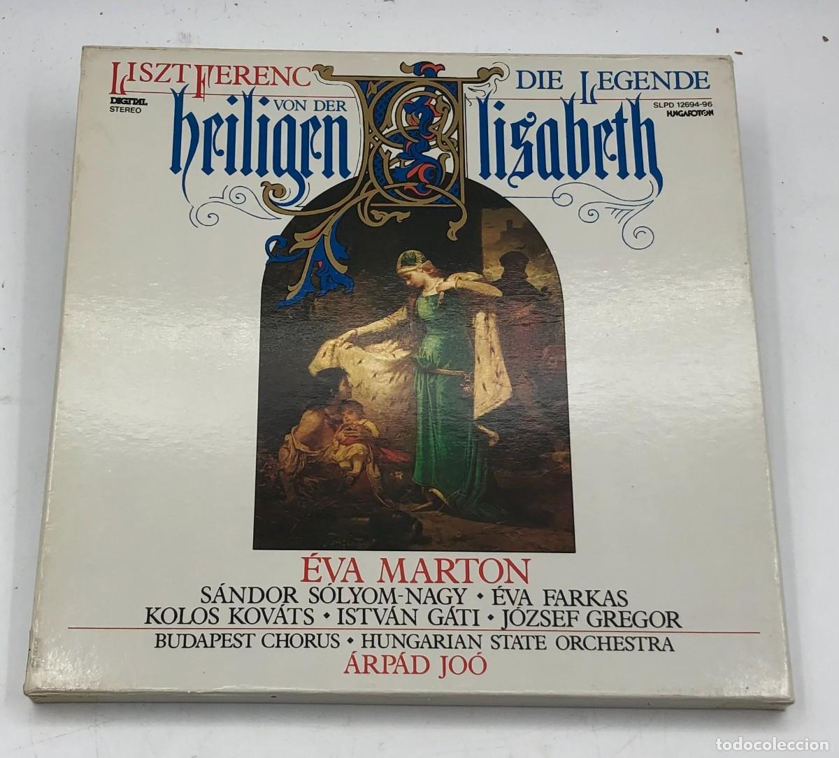 Discos de vinilo: Liszt Ferenc &ndash; Die Legende von der heiligen Elisabeth &ndash; 3 LPs &ndash; Hungaroton Digital Recording 1985