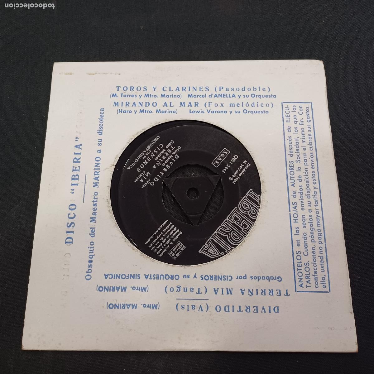 Discos de vinilo: CISNEROS CON SU ORQUESTA/TOROS Y CLARINES/SINGLE.