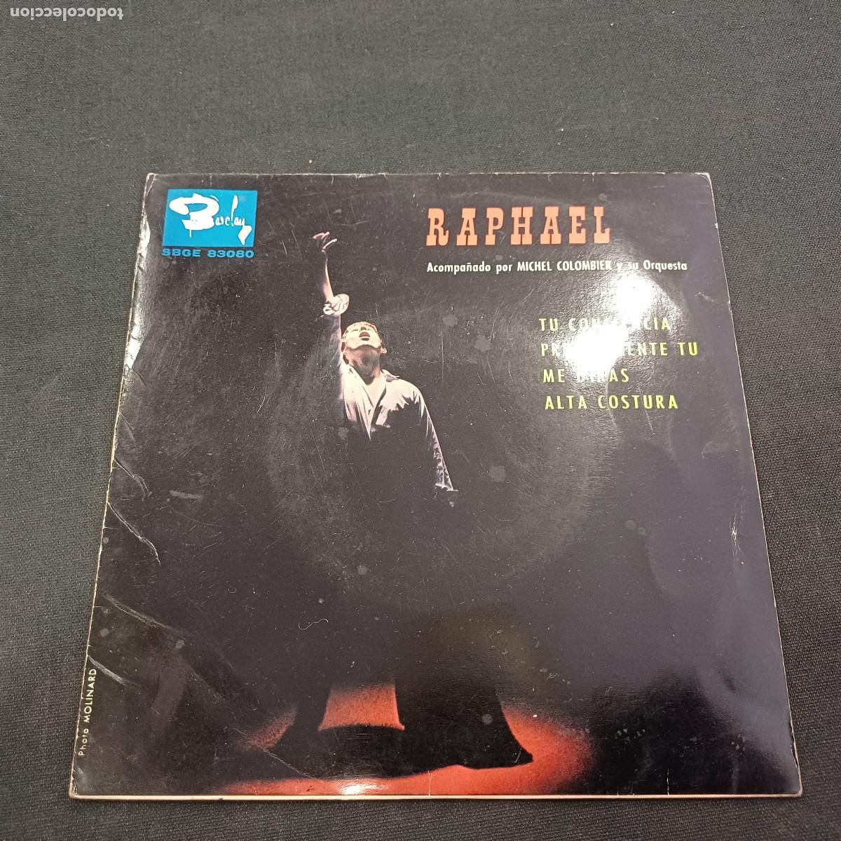 Discos de vinilo: RAPHAEL/TU CONCIENCIA/SINGLE. - Foto 1