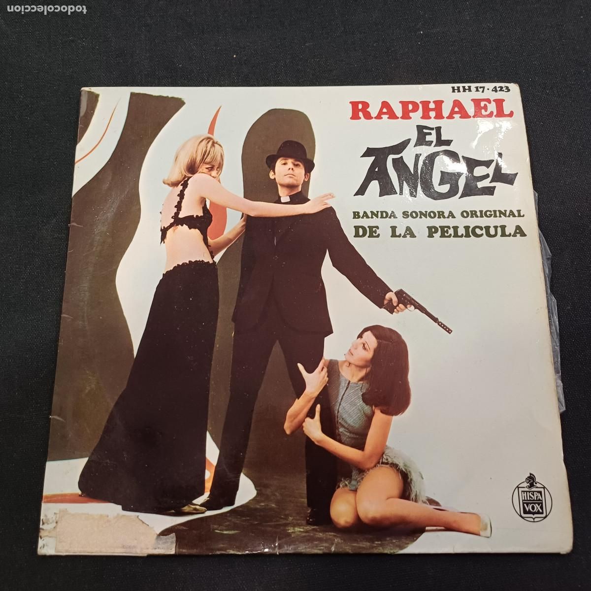 Discos de vinilo: RAPHAEL/EL ANGEL/SINGLE BANDA SONORA DE LA PELICULA. - Foto 1