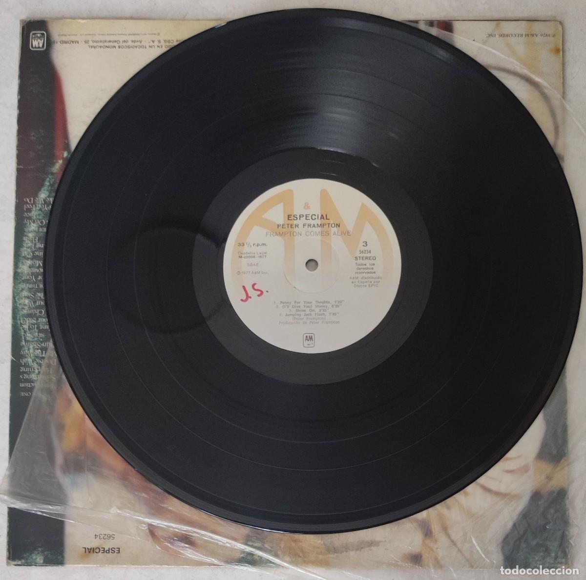 Discos de vinilo: Peter Frampton &ndash; Frampton Comes Alive! (2LP, A&M Records, 1976) - Foto 5
