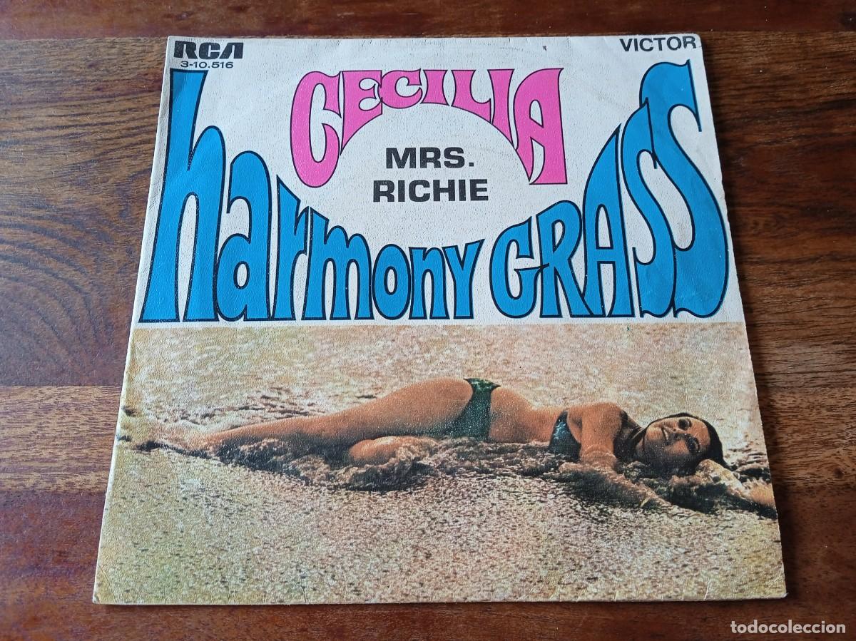 Discos de vinilo: Harmony Grass - Cecilia, Mrs. Richie - Single original RCA 1970
