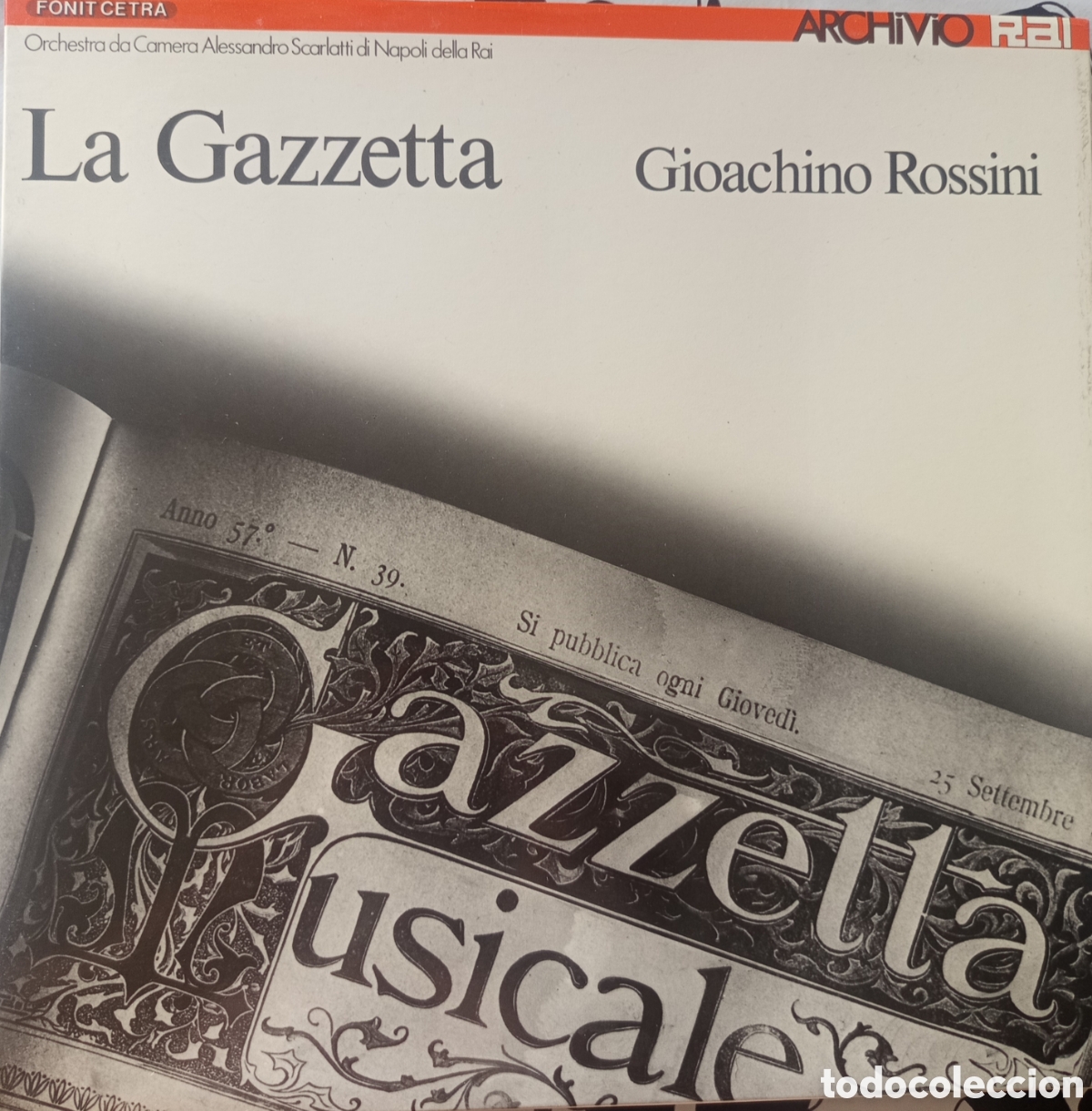 Discos de vinilo: &rdquo;La Gazzetta&rdquo; de Gioachino Rossini. - Foto 1