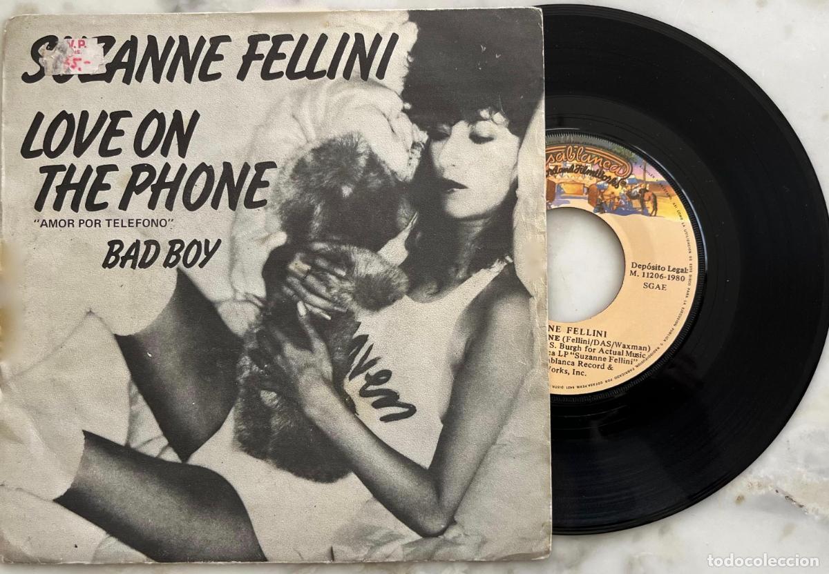 Discos de vinilo: SUZANNE FELLINI. LOVE ON THE PHONE. AMOR POR TELEFONO. SINGLE ORIGINAL ESPA&Ntilde;A 1980