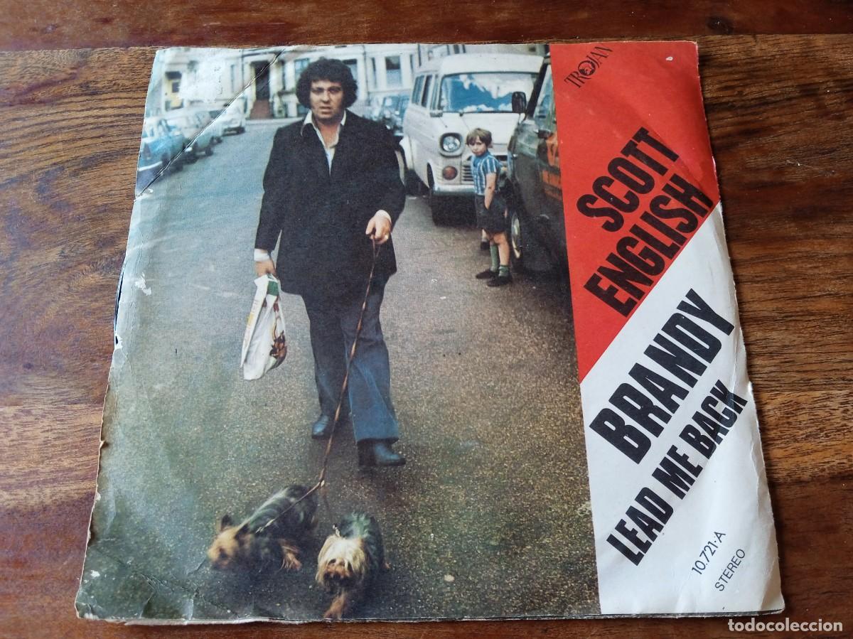 Discos de vinilo: Scott English - Brandy, Lead me back - Single original Trojan Records 1971