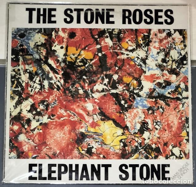 Discos de vinilo: The Stone Roses - Elephant Stone - 12&rdquo; Maxi Single, Silvertone ref. 3A ZT 43600. Ed. espa&ntilde;ola 1990.