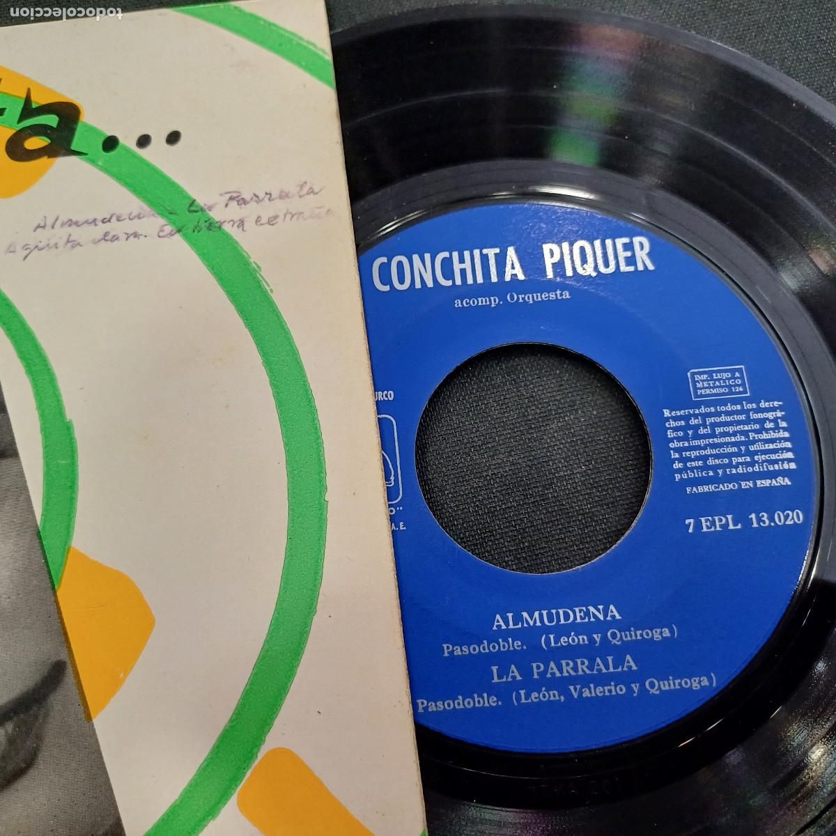 Discos de vinilo: CONCHITA PIQUER/ALMUDENA/SINGLE. - Foto 2