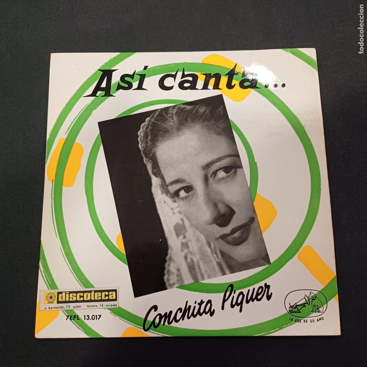 Discos de vinilo: CONCHITA PIQUER/OJOS VERDES/SINGLE.