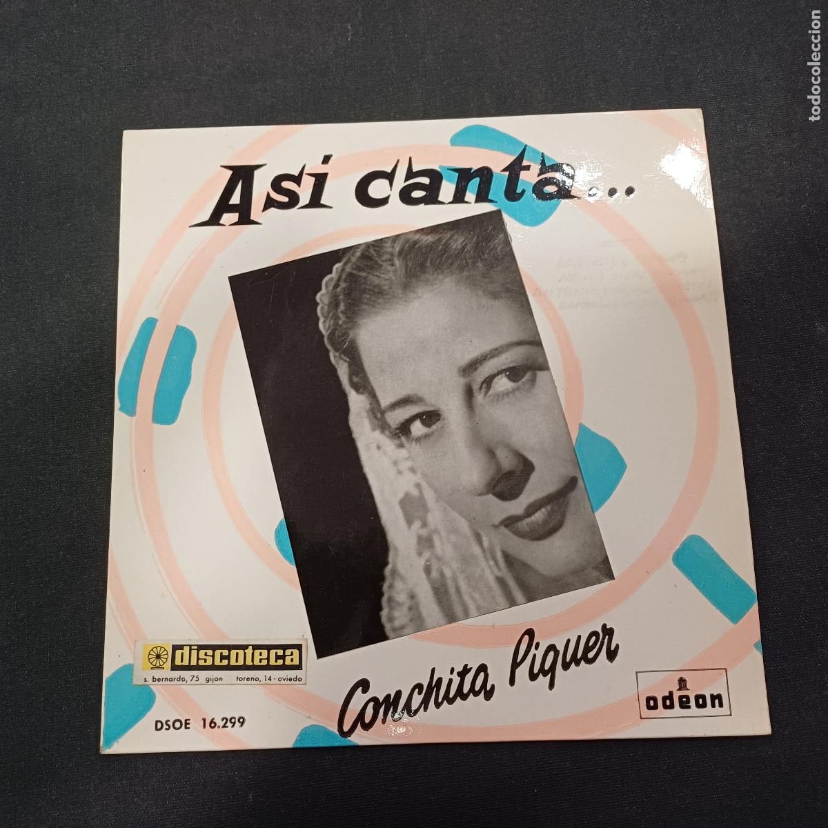 Discos de vinilo: CONCHITA PIQUER/LOS PICONEROS/SINGLE.