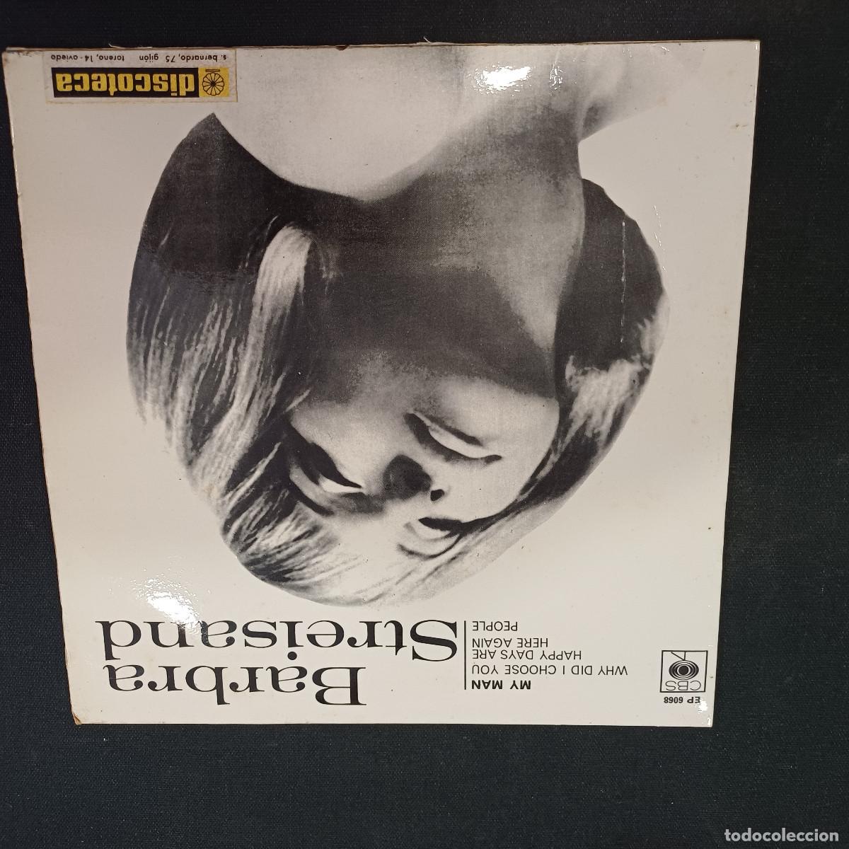 Discos de vinilo: BARBRA STREISAND/MY MAN/SINGLE.