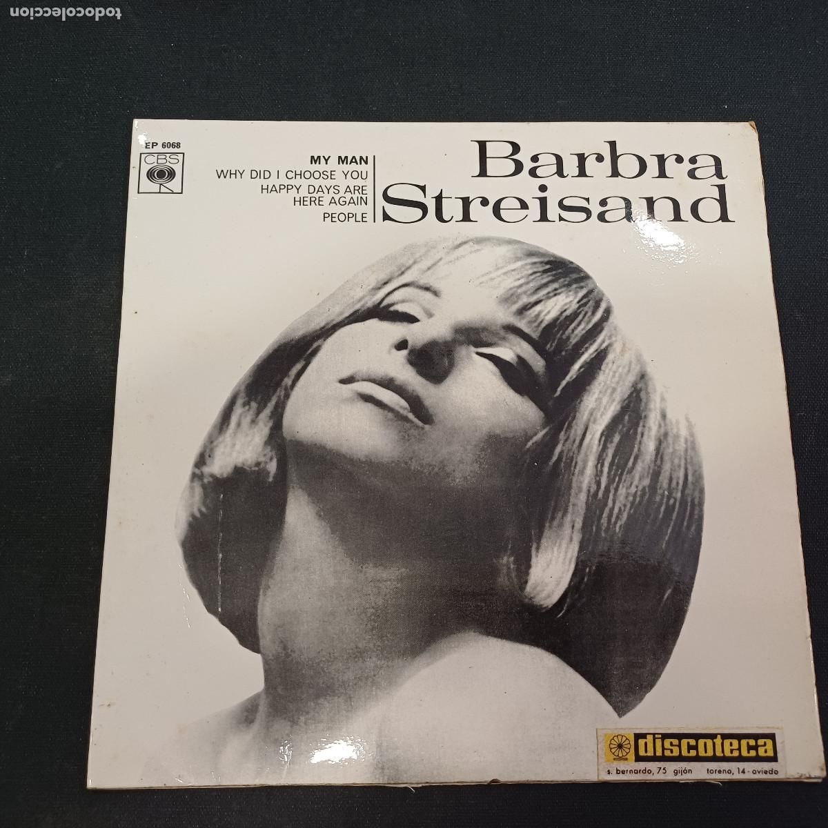 Discos de vinilo: BARBRA STREISAND/MY MAN/SINGLE. - Foto 1