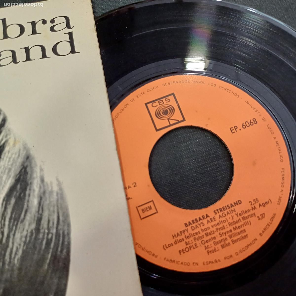 Discos de vinilo: BARBRA STREISAND/MY MAN/SINGLE. - Foto 2
