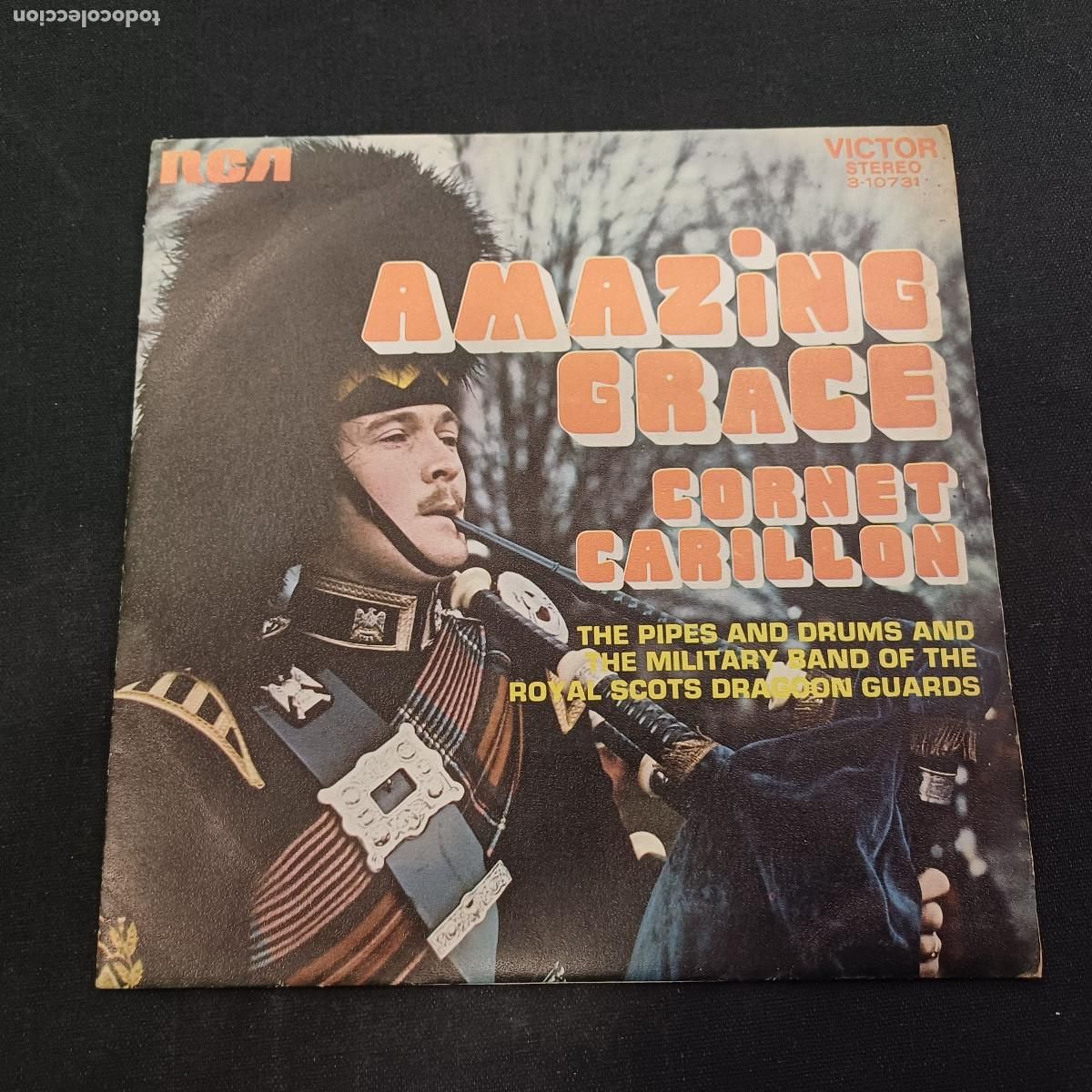 Discos de vinilo: PIPES AND DRUMS AND THE MILITARY BAND OF THE ROYAL SCOTS DRAGOON GUARDS/SINGLE.