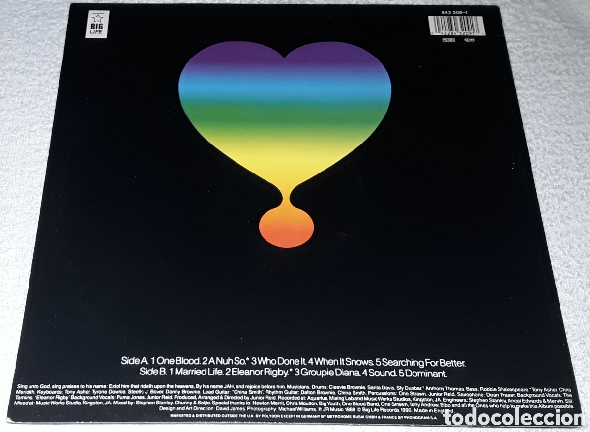 Discos de vinilo: LP - JUNIOR REID - ONE BLOOD - Foto 2