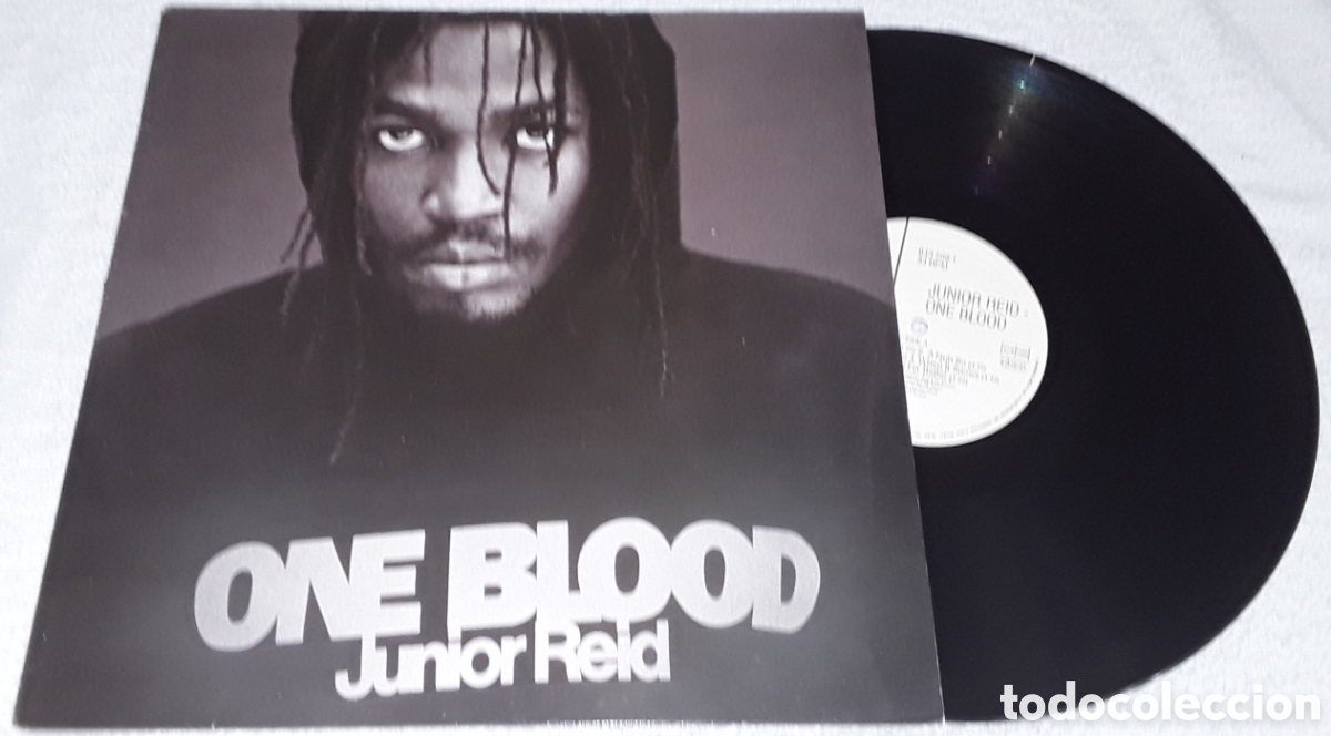 Discos de vinilo: LP - JUNIOR REID - ONE BLOOD - Foto 1