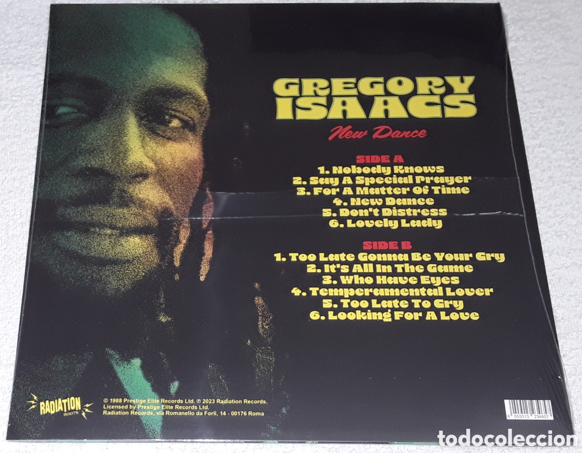 Discos de vinilo: LP - GREGORY ISAACS - NEW DANCE - NUEVO Y PRECINTADO - Foto 2