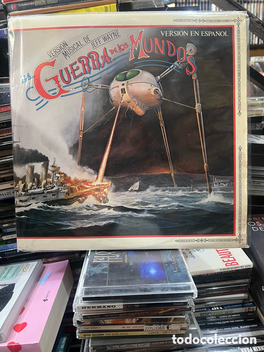 Discos de vinilo: Version musical de Jeff Wayne La guerra de los mundos Versi&oacute;n es espa&ntilde;ol