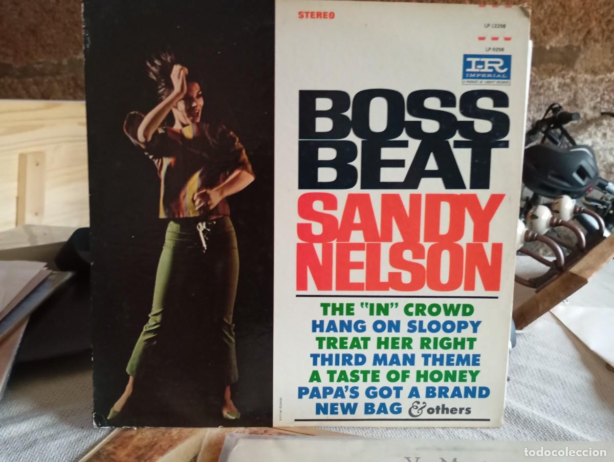 Discos de vinilo: LP original USA SANDY NELSON BOSS BEAT PORTADA VG+