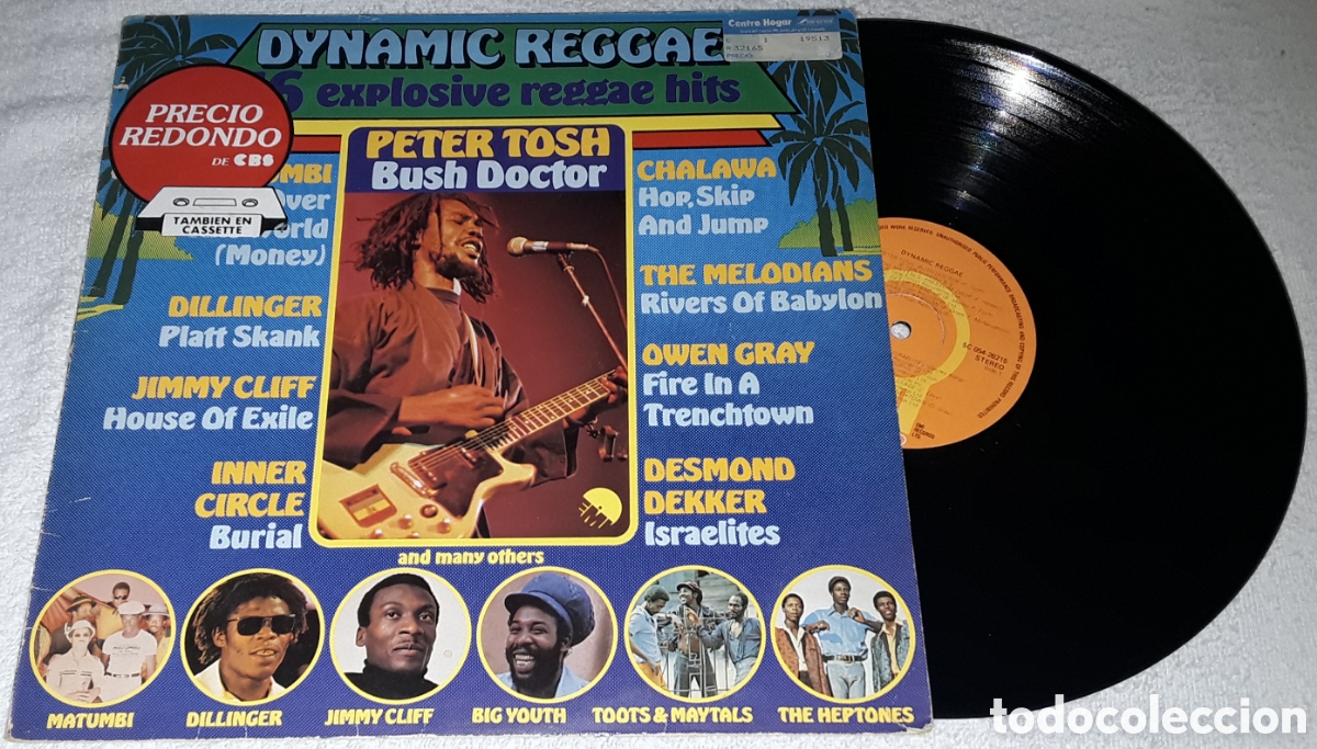 Discos de vinilo: LP- DYNAMIC REGGAE - PETER TOSH, TOOTS & THE MAYTALS, HEPTONES, UPSETTERS, CHALAWA, U. ROY