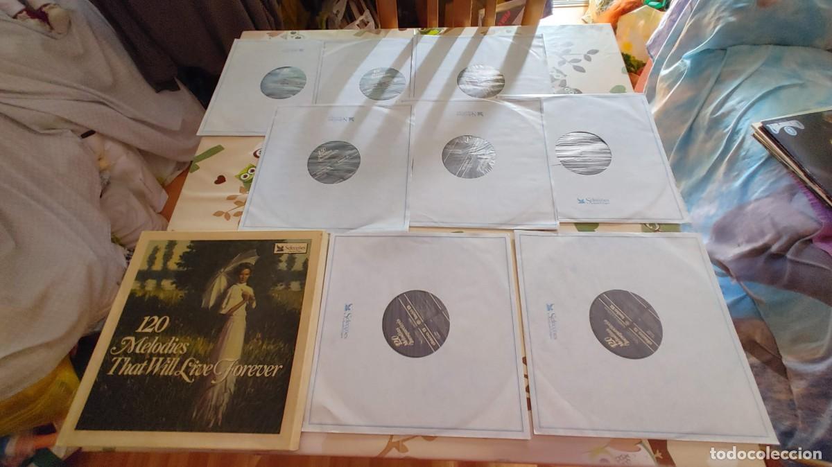 Disques de vinyle: 120 MELODIES THAT WILL LIVE FOREVER-CAJA BOX CON 8 LPS