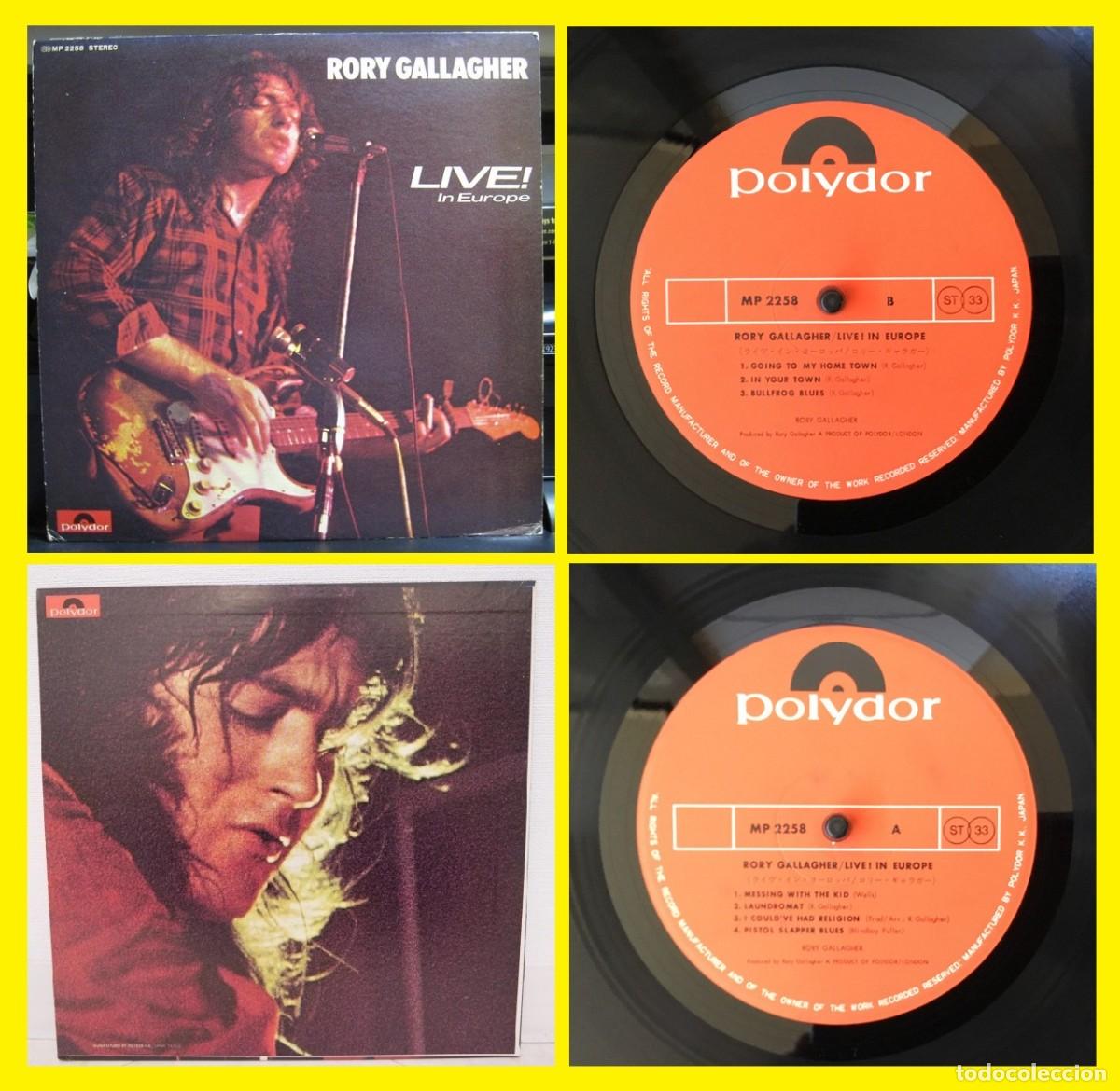 Discos de vinilo: RORY GALLAGHER / LIVE EUROPE 1972 !! KILLER GUITAR / RARA 1&ordf; EDIC ORG JAPAN, EXC !!