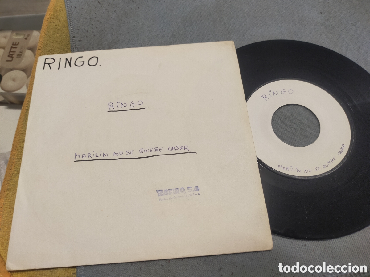 Discos de vinilo: Ringo single test pressing marilin no se quiere casar