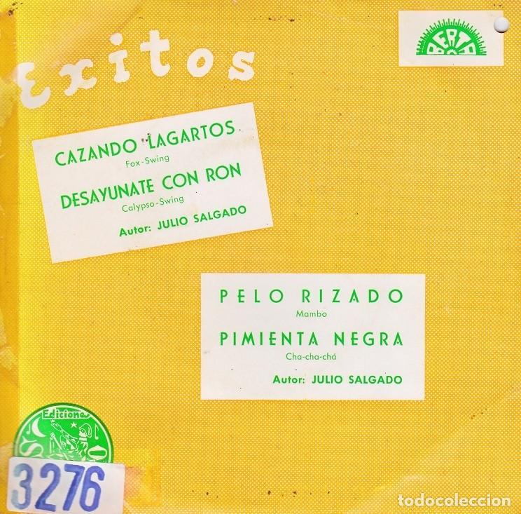 Discos de vinilo: Julio Salgado &ndash; Cazando lagartos; Desay&uacute;nate con ron; Pelo rizado + 1 &ndash; BERTA 12-6 &ndash; 1966