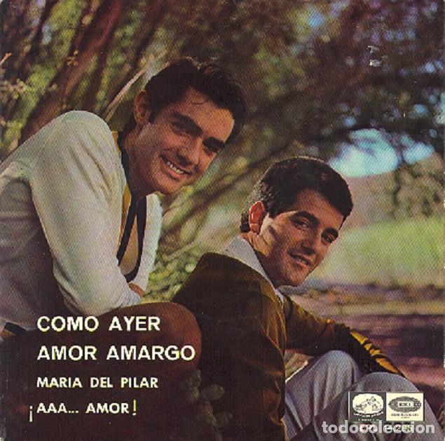 Discos de vinilo: D&uacute;o Din&aacute;mico &ndash; Como ayer; Amor amargo; Mar&iacute;a del Pilar + 1 &ndash; VSA 14.295 &ndash; 1966