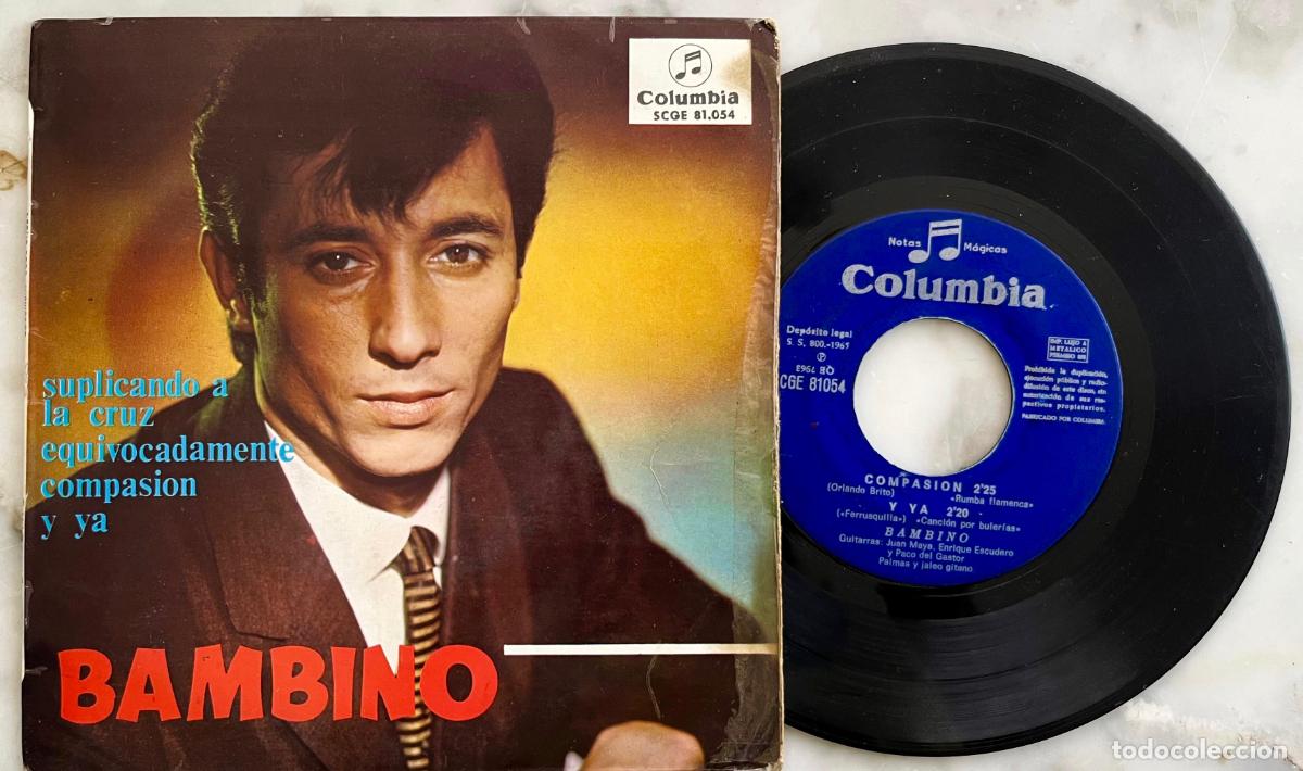 Discos de vinilo: BAMBINO. SUPLICANDO A LA CRUZ + 3 TEMAS. EP ORIGINAL ESPA&Ntilde;A 1965