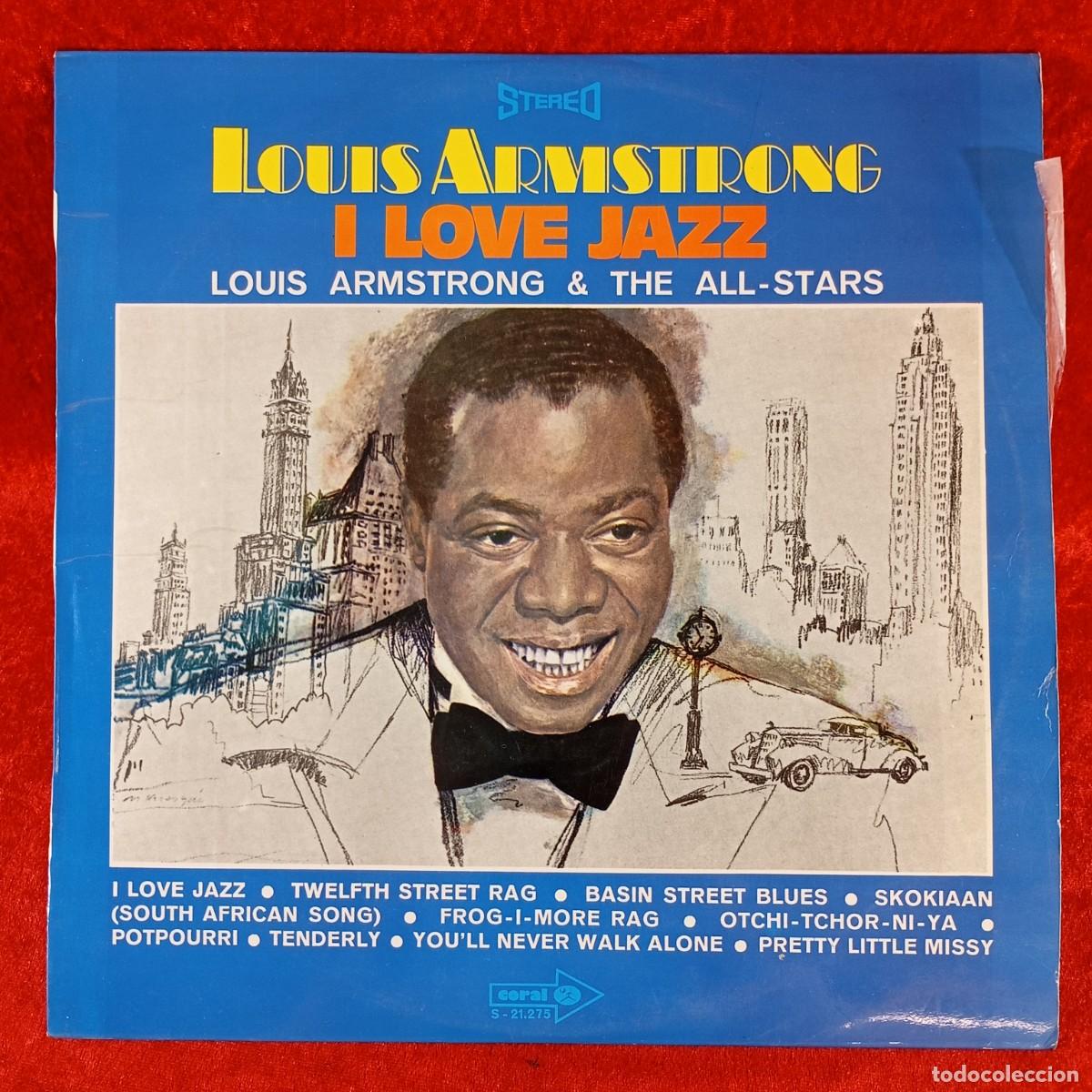 Discos de vinilo: LOUIS ARMSTRONG - I LOVE JAZZ - S-21.275 - LP VINILO - DISCO - MUSICA / 1894