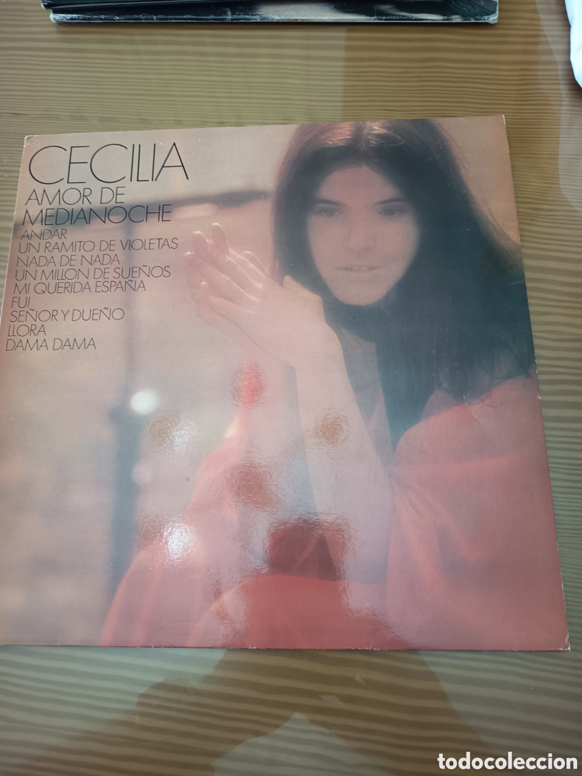 Discos de vinilo: Disco vinilo LP de Cecilia &rdquo; Amor De Medianoche&rdquo; ,primera edici&oacute;n espa&ntilde;ola, como nuevo