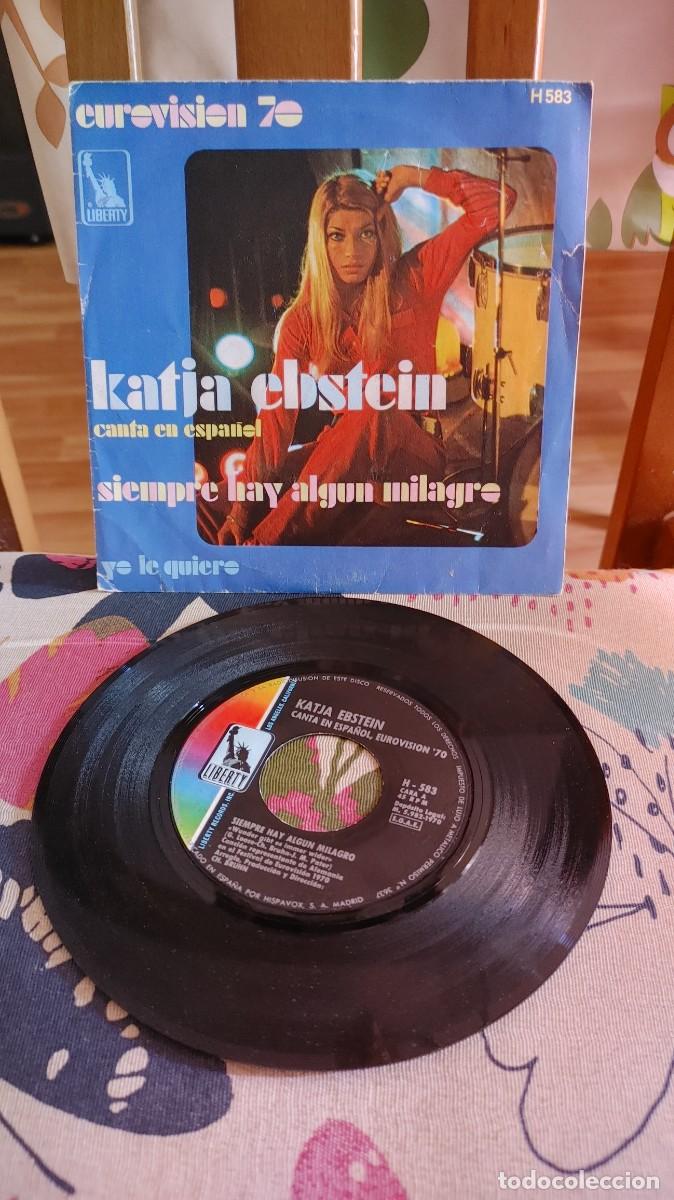 Discos de vinilo: KATJA EBSTEIN-SINGLE SIEMPRE HAY ALGUN MILAGRO-EN ESPA&Ntilde;OL