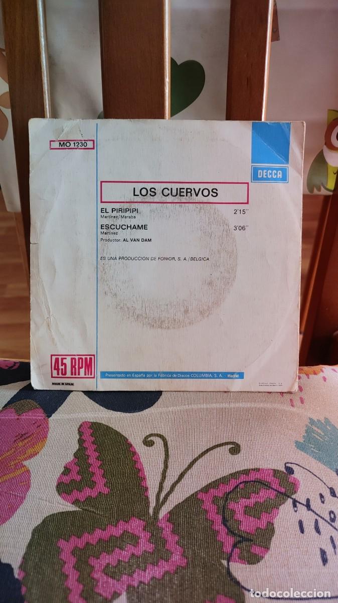 Discos de vinilo: LOS CUERVOS-SINGLE EL PIRIPIPI - Foto 2