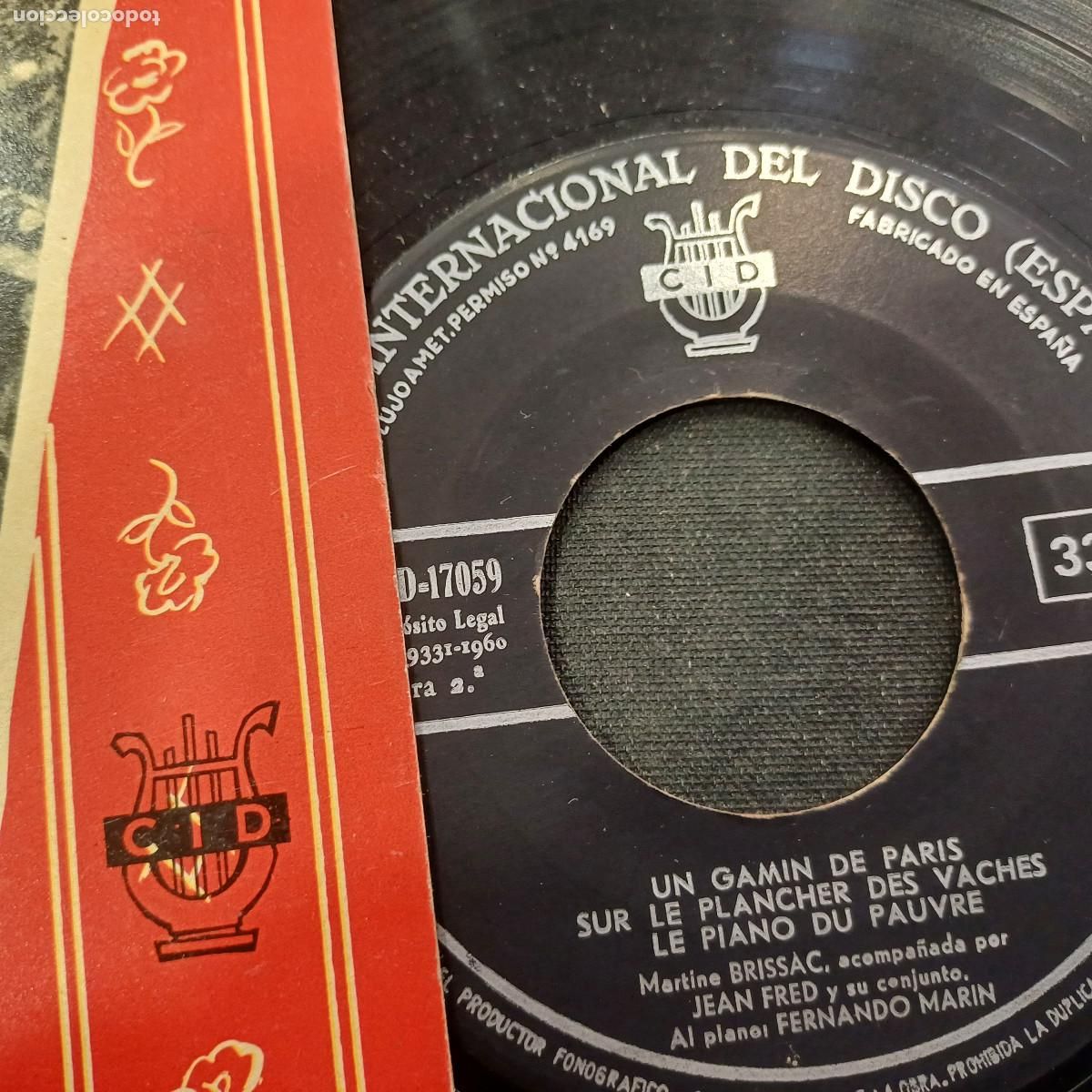 Discos de vinilo: JEAN FRED/LA VALSE DES AS/SINGLE. - Foto 2