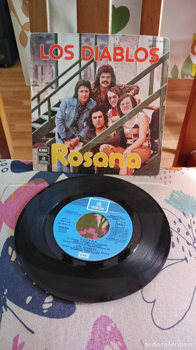 Discos de vinilo: LOS DIABLOS-SINGLE ROSANA - Foto 1