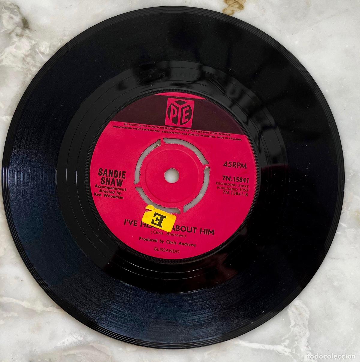 Discos de vinilo: SANDIE SHAW. I&acute;VE HEAR ABOUT YOU. SINGLE ORIGINAL UK 1965