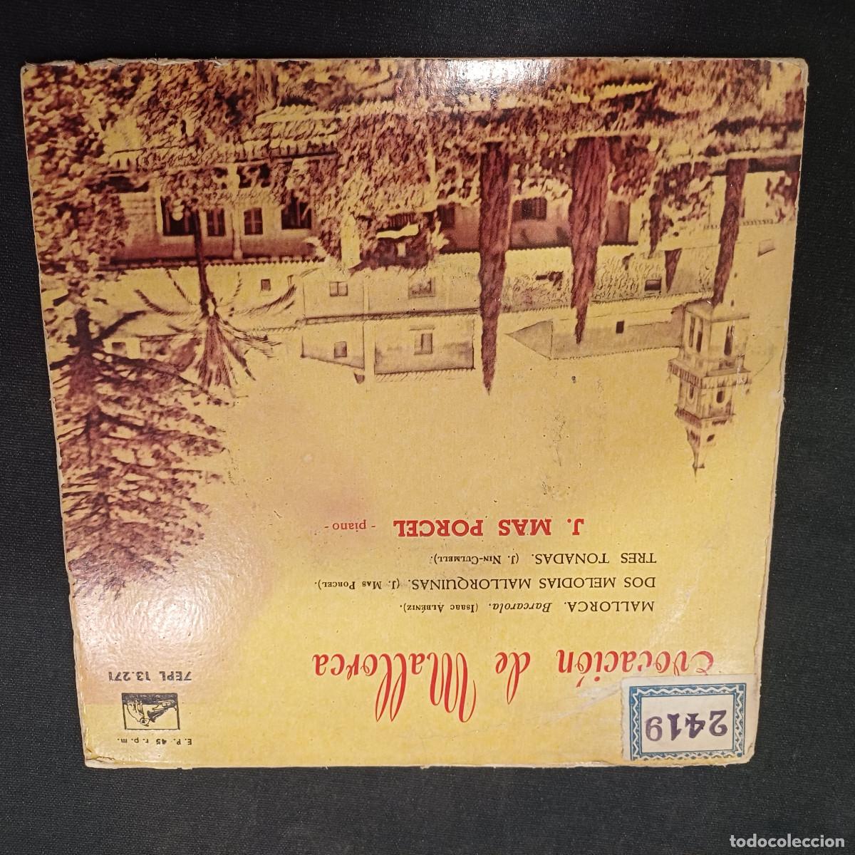 Discos de vinilo: J.MAS PORCEL/EVOCACION DE MALLORCA/MALLORCA/SINGLE.