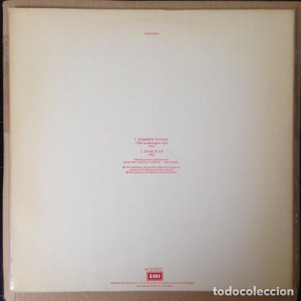Discos de vinilo: Queen &ndash; Hammer To Fall-SPAIN-1984-MAXI SINGLE - Foto 2