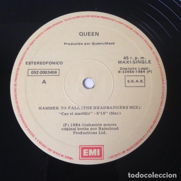 Discos de vinilo: Queen &ndash; Hammer To Fall-SPAIN-1984-MAXI SINGLE - Foto 5